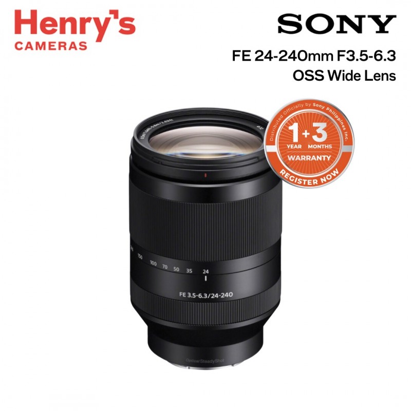 Sony FE 3.5-6.3/24-240 OSS ズームレンズ Sony FE 24-240mm f/3.5-6.3 OSS Zoom Versátil Full-Frame